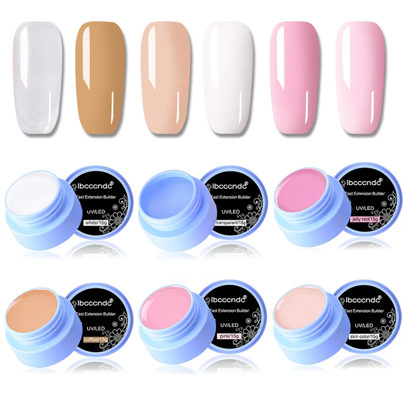 Ibcccndc 15 мл Гель лак для ногтей удлиняющий клей направляющая наклейка дизайна УФ