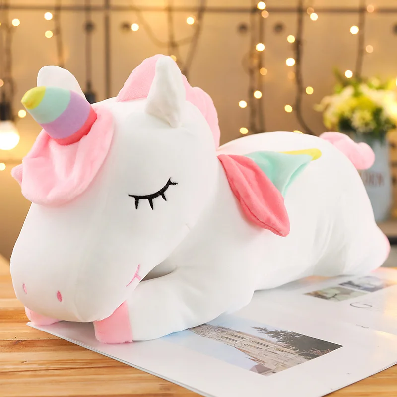 

20-110cm Giant Unicorn Kawaii Plush Toy Soft Pillow Anime Plushie Dolls Animal Ornaments Children Girl Horse Birthday Gifts