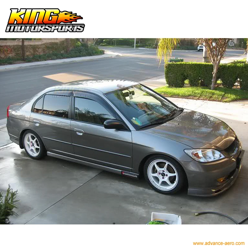 Подходит 01 05 Honda Civic Sedan JDM тонкий стиль окна козырек дождевик|rain window guards|window guardguard |