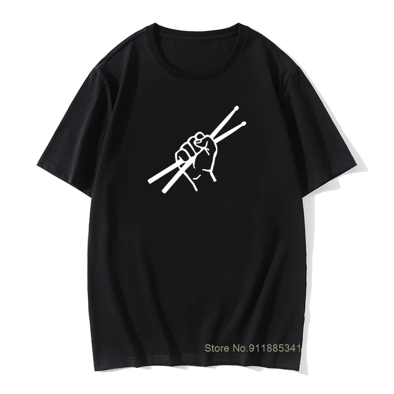 

2021 Summer Style Drum Drummer T Shirt Short Sleeve Drumming Funny Birthday Gifts T-Shirt For Men Cotton Vintage Tshirt