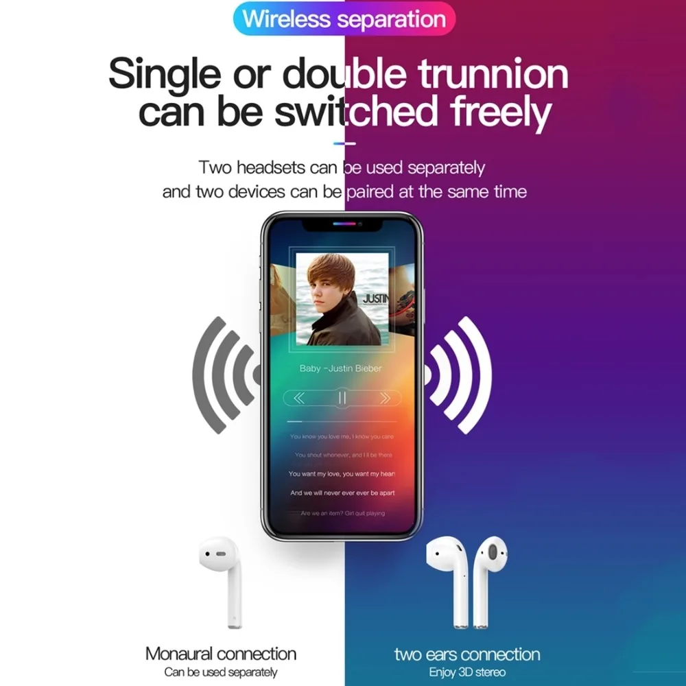 TOTUDESIGN EAUB-022 серия Glory Bluetooth 5,0 TWS Беспроводная bluetooth-гарнитура наушники