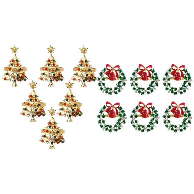 

6Pcs Christmas Napkin Button Napkin Ring Napkin Ring Cloth Ring with 6Pcs Christmas Napkin Rings, Napkin Ring