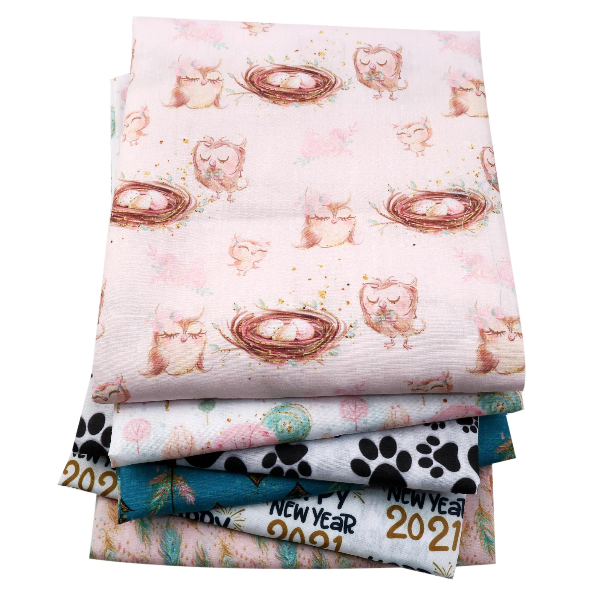 Аксессуары David сова цветок Полиэстеровая хлопчатобумажная ткань для тканей