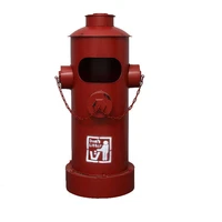 industrial style fire hydrant trash can retro distressed iron storage bucket creative oil barrel floor decoration home decor