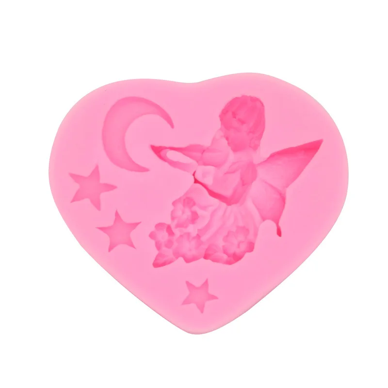 Скрипка Ангел помадка Жидкая силиконовая форма 15 320 для Луны и звезд|Формы тортов|