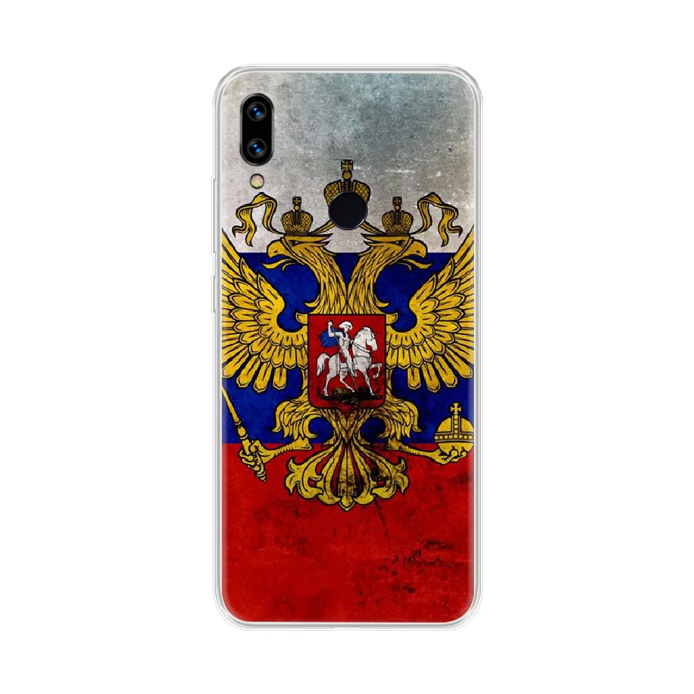 Милый чехол для телефона Xiaomi Redmi 2 3 4x5 5a 6 7 8 8T pro mi9 с национальным флагом России и