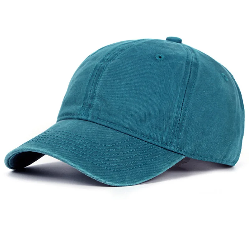 

Womens Pink Baseball Cap Daily Curved Bill Snapback Size 58cm Washed Dyed Cotton Hats Blue-Green