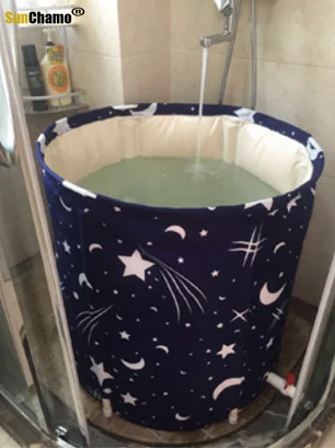 Ванна для взрослых домашняя полноразмерная Складная съемная Удлиняющая ванна