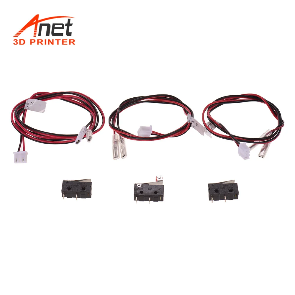 Anet 3d принтер части концевой стоп ограничитель концевые переключатели штекер управления с 2 контактами переключатель 24AWG кабель для Anet A8 Plus стол
