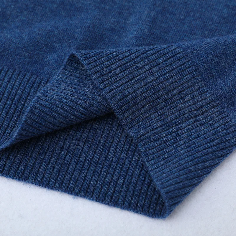 

Winter Men's Cashmere Sweater Solid Color Turtleneck Knit Pure Wool Warm Full Sleeve Pullover High Quality Tops