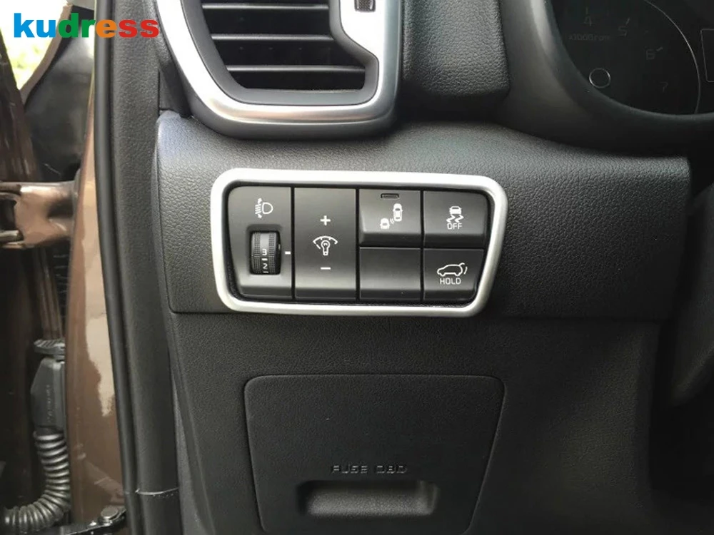 Для KIA Sportage 2016 2017 2018 ABS Матовый внутренний центр управления переключатель фар