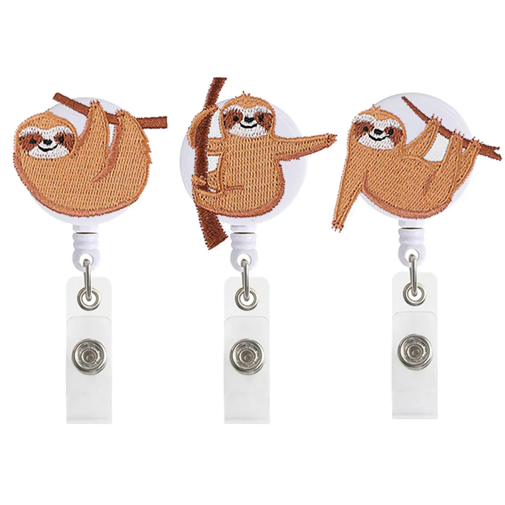 

Модные милые животные фетровая вышивка выдвижной значок медсестры катушка клип значок для школьников и студентов доктор владельец карточк...