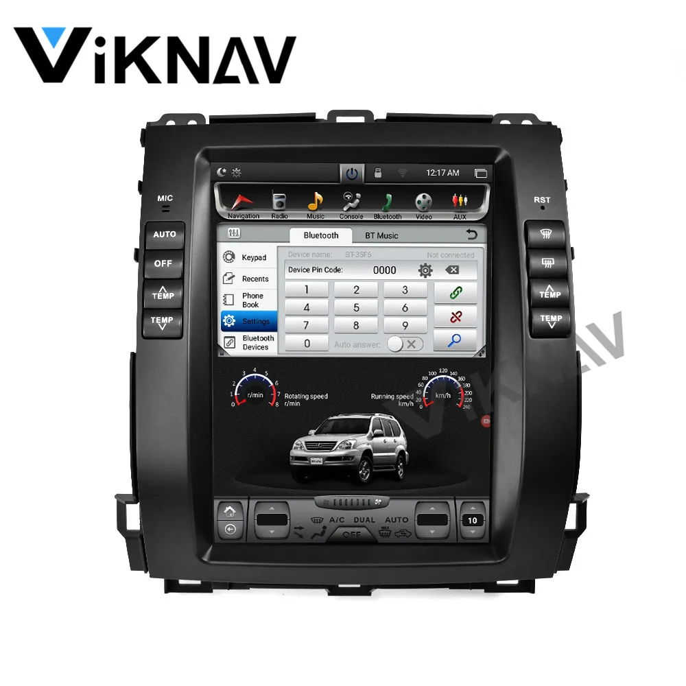Для lexus gx470 для toyota land cruiser prado 120 2002-2006 2007 2008 2009 android Авторадио автомобильное радио gps