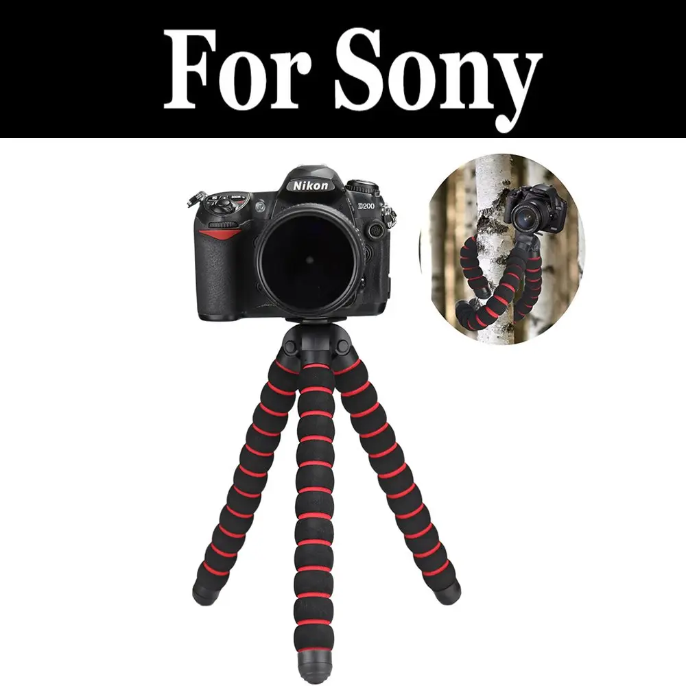 

Flexible Tripod Max Size Octopus Tripod For Sony A33 A35 A37 A55 A57 A58 A65 A68 A77 A77 Ii Dsc Rx0 Fdr X3000 Hdr As300