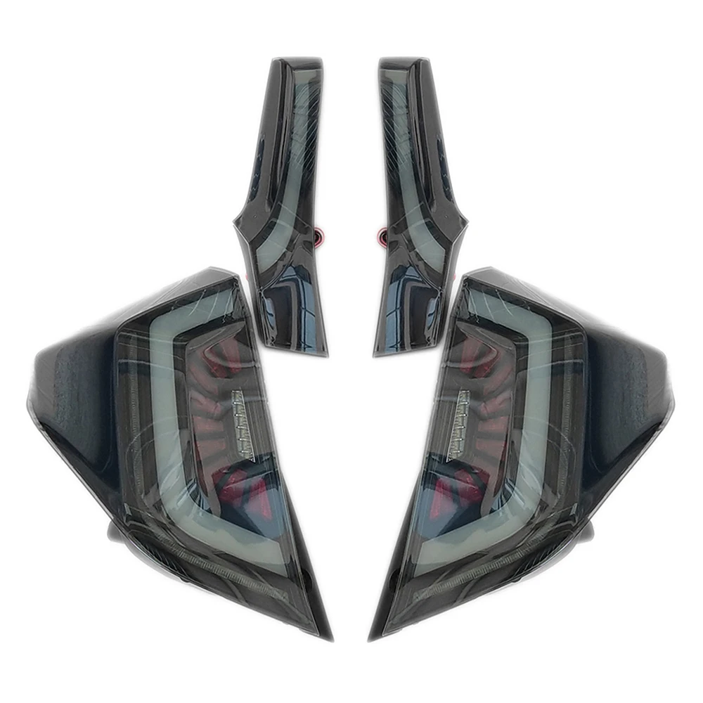 LED Tail Light Assembly for Honda Fit Jazz 2014 2015 2016 2017 2018 2019 Smoke Lens Rear Lamp Eagle Eye Style Brake Turn Signal |