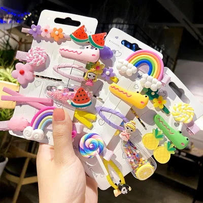 

Birthday Present Gift Celebrity Children BB Candy Color Set One Binder Hair Accessories Hairwear Hair Clip