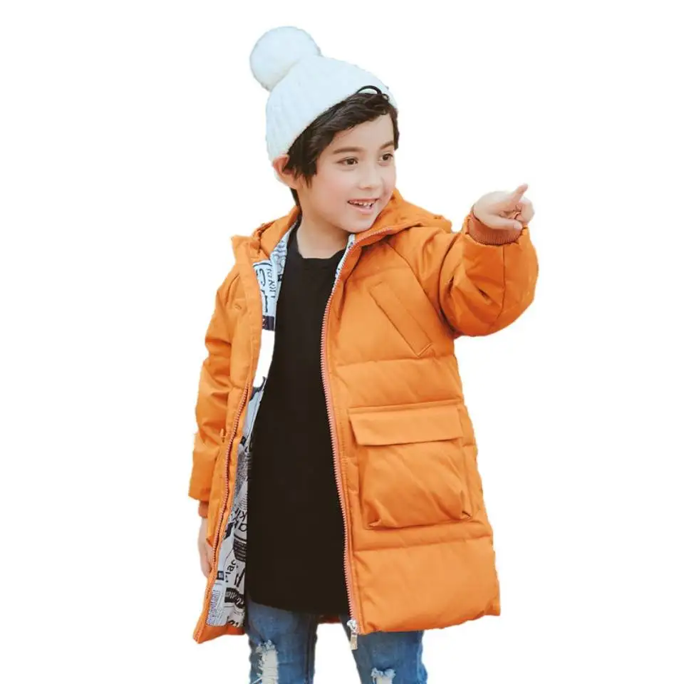 

New Bitlamb Brand Baby Boys Girls Winter Parkas For 4-13Yrs Kids Warm Hooded Jacket Outerwear Casual Fashion Children Clothes