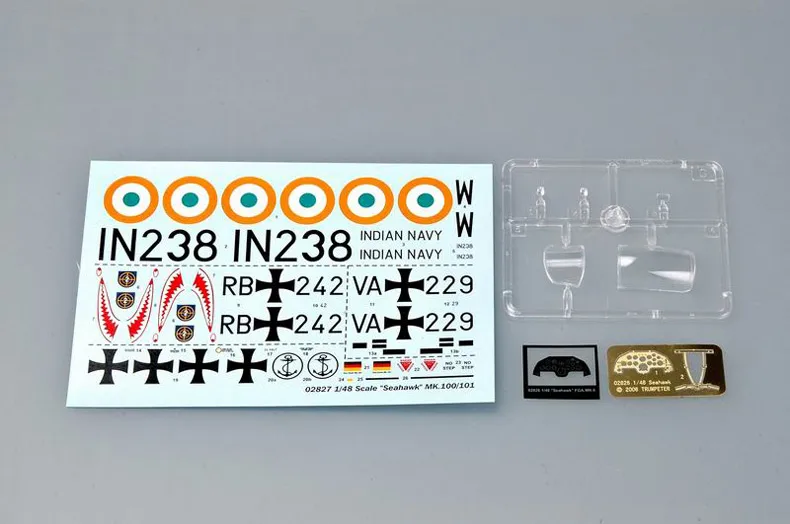 Трубач 02827 1/48 UK Seahawk Mk.100/101 самолет модель комплект Пластик Jet TH07201-SMT6 | Игрушки и