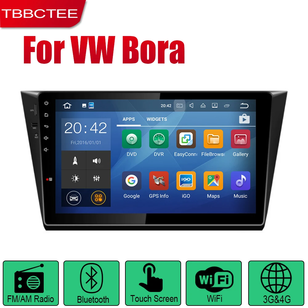 Автомобильный GPS навигатор TBBCTEE Android для Volkswagen VW Bora 2016 ~ 2019 плеер с навигацией Wi Fi