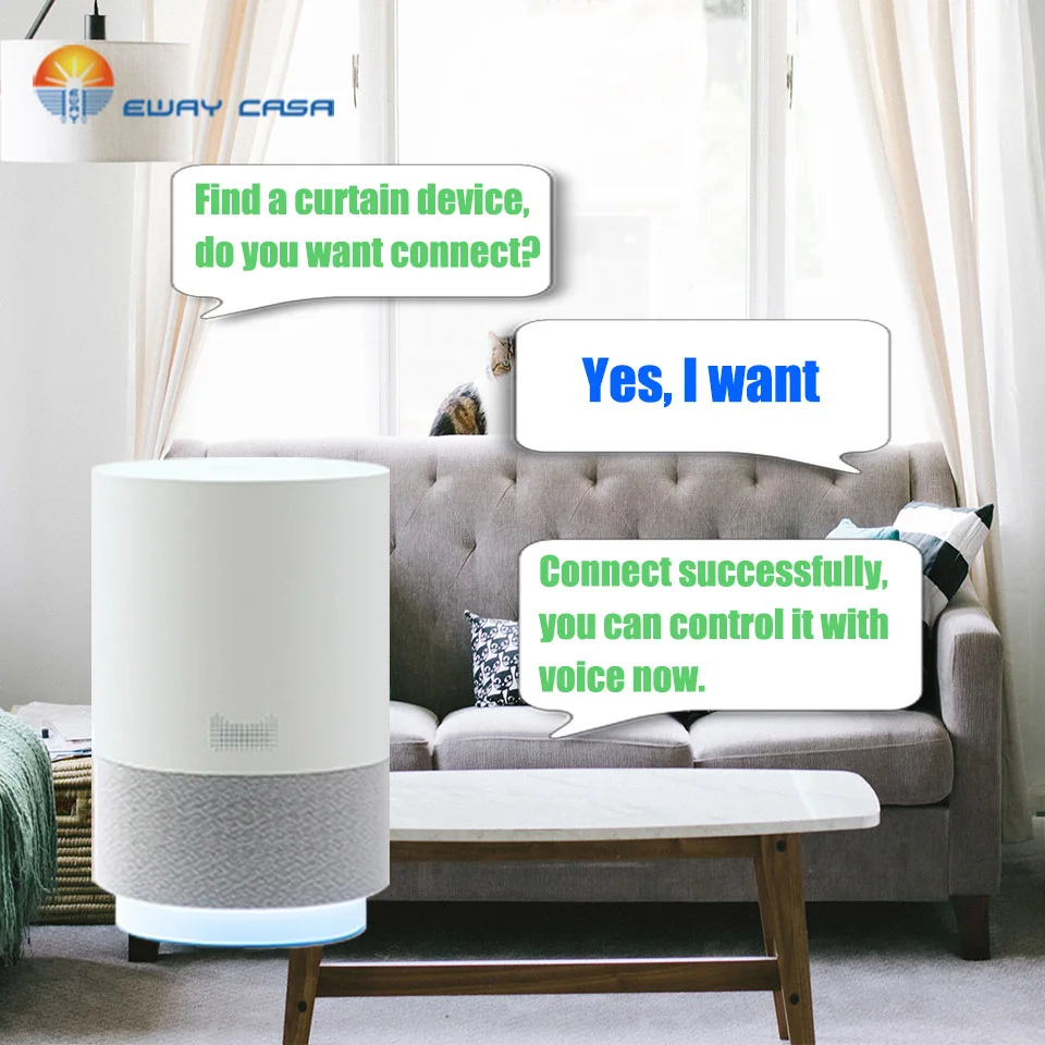 EWAY CASA умный мотор для занавесок моторизованный Wi-Fi-рельс автоматическая