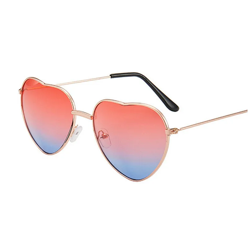 

Rimless Outside LOVE Glasses Ladies Heart Shaped Candy Sunglasses Metal Women 2020 Brand Designer Fashion Ray Men Mirror Oculos