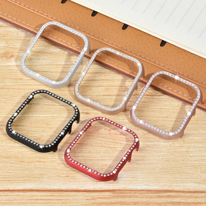 

Heavenly Metal Diamond Bumper Protective Case for Apple Watch Cover Series 3 2 1 38MM 42MM Cases For Iwatch 5 4 40mm 44mm