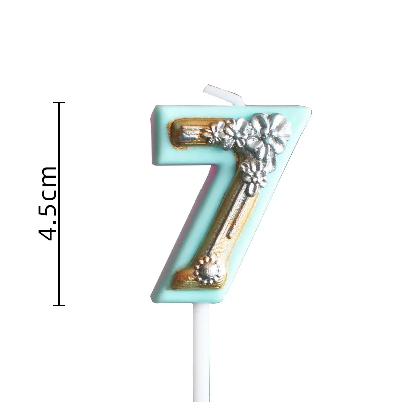 Выпечка мультяшный Цвет Цветок цифры Декор свечи на свадьбу дети с днем рождения