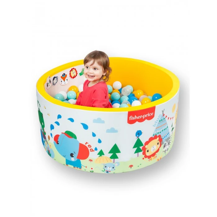 Сухой бассейн &quotFisher Price. Учим цвета с друзьями на отдыхе" 1 м высота 40 см + 200