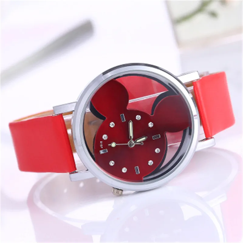 Женские часы с Микки Маусом из нержавеющей стали женские Relojes Mujer Montre Femme2019 Saati