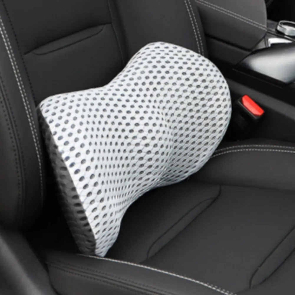

Memory Foam Lumbar Pillows Vehicle Seat Breathable Physiotherapy Lumbar Pillow Waist Backrest Pain Support Cushion For Car Seat
