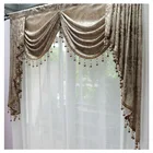 Роскошные занавески, занавески для гостиной, жаккард, в европейском стиле, занавески на окна, с кисточками на заказ