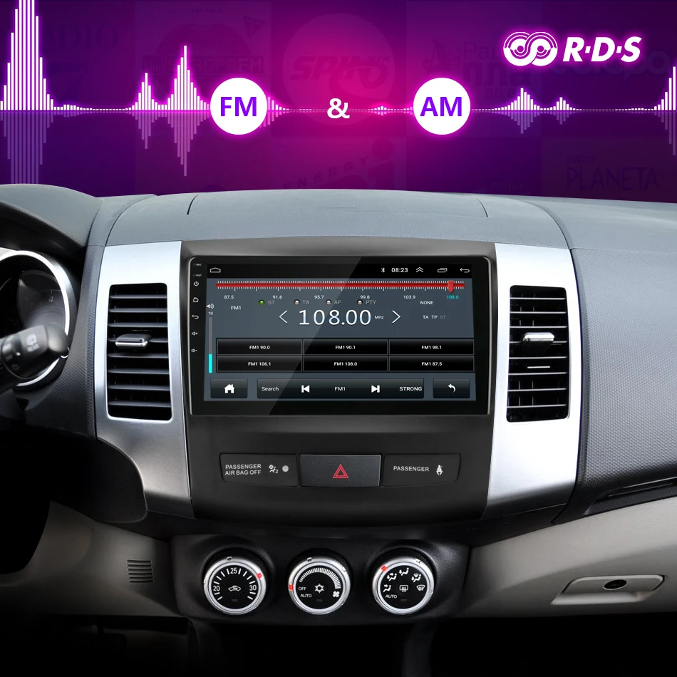 2 Din 2G+32G Android 8.0 Car Radio for Mitsubishi Outlander Xl 2 CW0W 2005-2012 Navigation GPS Coche Players DVD Head Unit RDS