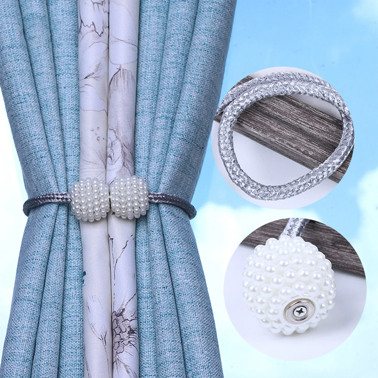 

Magnetic Curtain Tiebacks Decorative Curtain Tiebacks For Home Office Hotel Window Decoration Pretty And Fashion