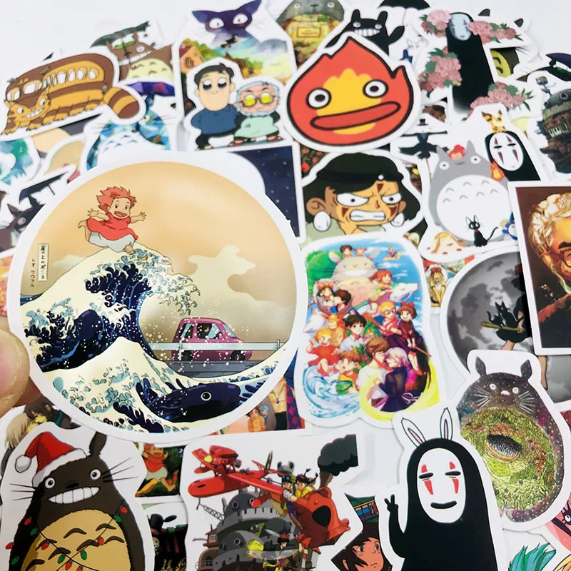 Классическая наклейка miyazaki hayao 50 шт./компл. для велосипеда ноутбука книги стены