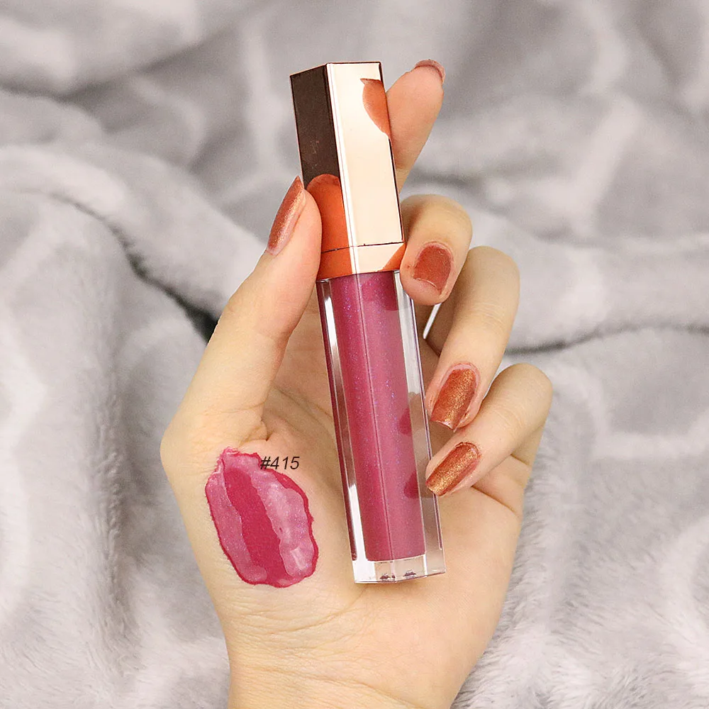 

Beauty Clear Nude Sexry Shiny Glitter Makeup Lipgloss High Pigmented Waterproof Long Lasting Moist Glossy Custom Private Label