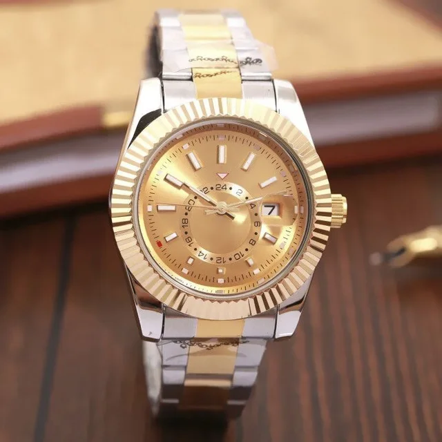 Модные роскошные часы для мужчин 9001 автоматические кварцевые из нержавеющей