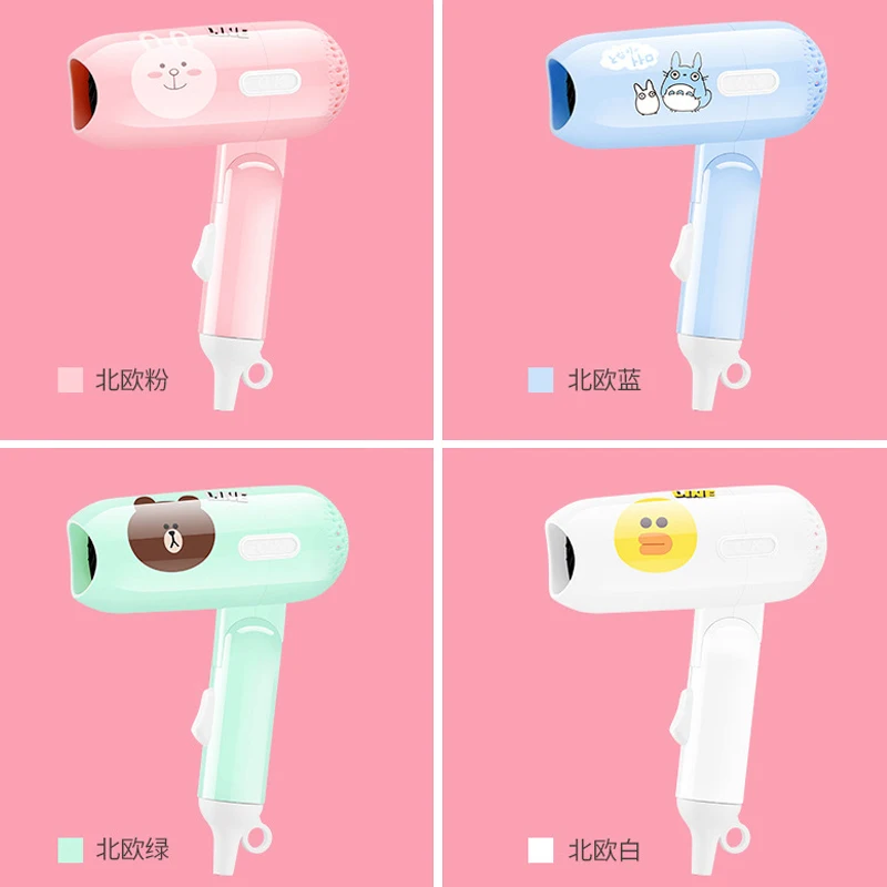 Мини фен портативный складной с ручкой компактный термостатический низким