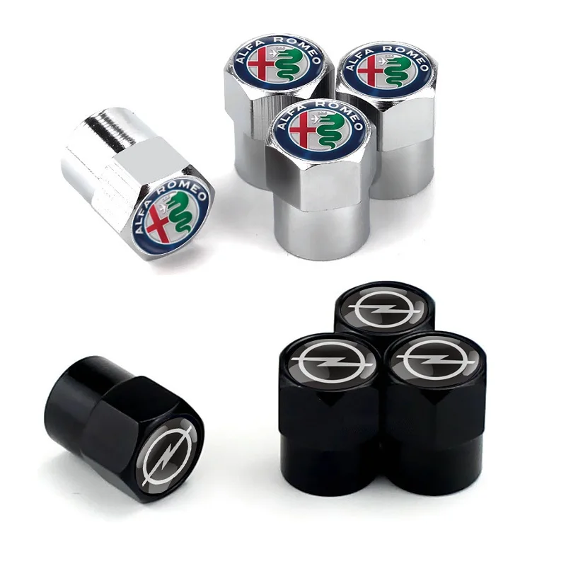 

4 pcs Car wheel tire valve leak-proof caps cover decoration For Smart Fortwo Forfour Brabus 453 451 450 Car Stickers Accessories