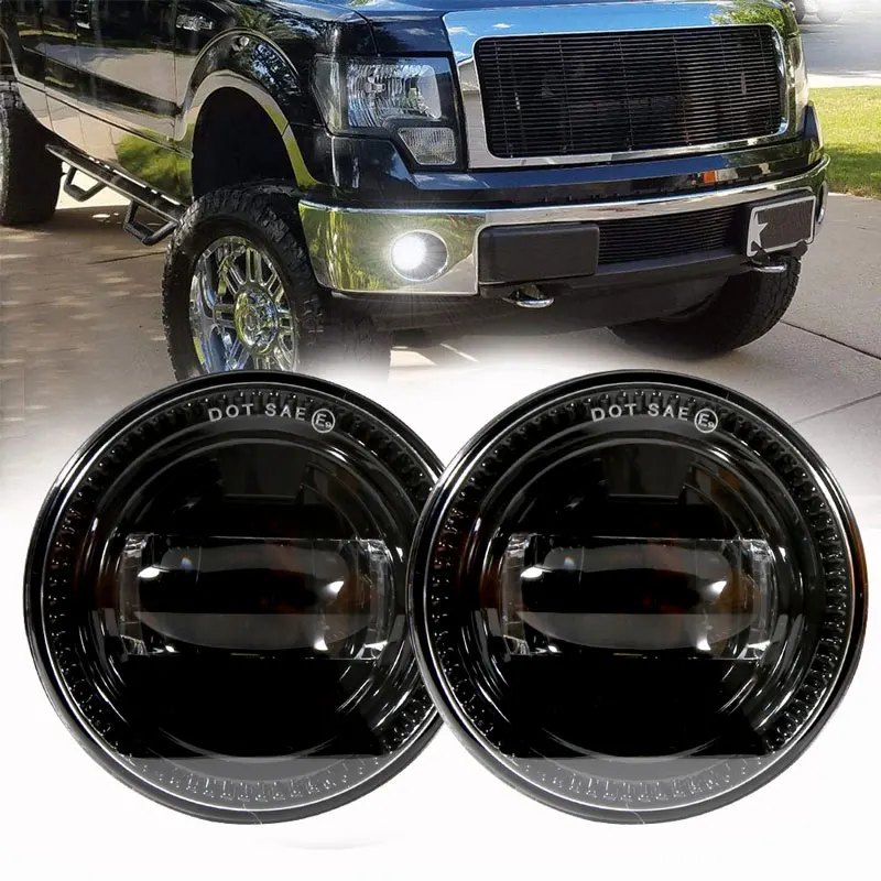 DOT EMARK одобренный круглый черный светодиодный противотуманный фонарь в сборе