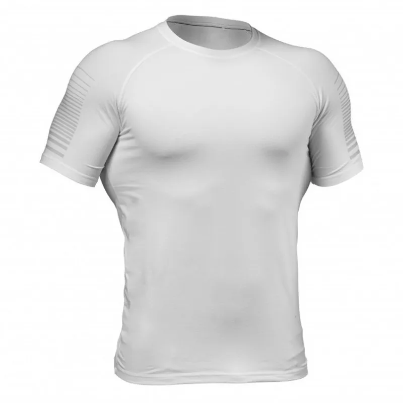 Quality Quick Dry man's T-shirt Crossfit gym male rashguard Sportswear Compression fitness Top Running jersey sport shirt men | Спорт и