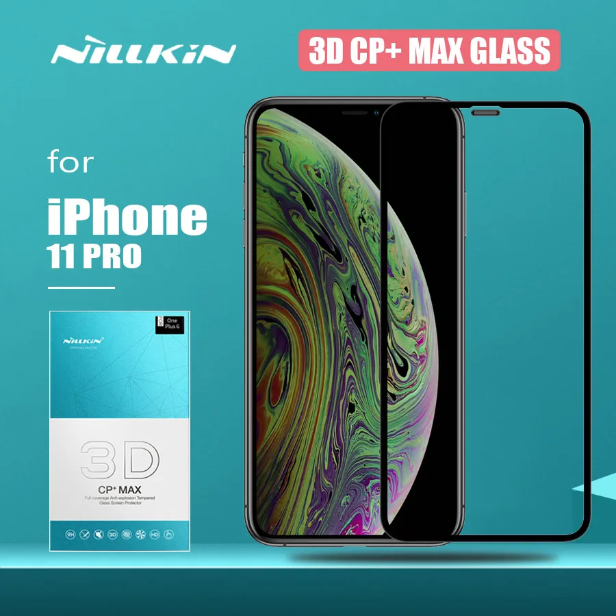 Защитное стекло Nillkin 3D CP + Max для iPhone 11 Pro полное покрытие закаленное Защита экрана