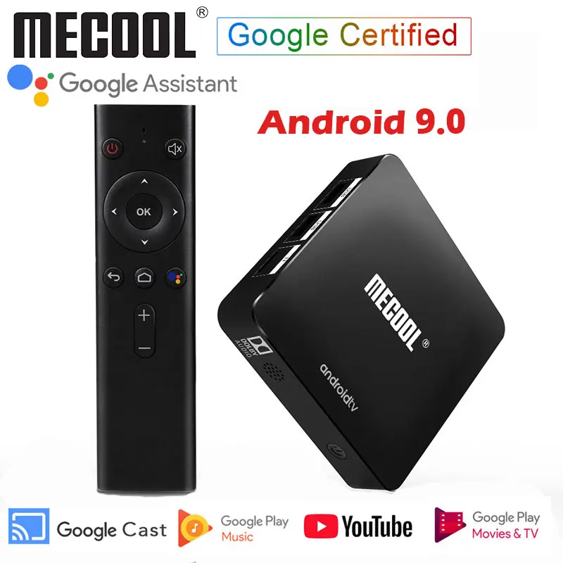 ТВ приставка Mecool на базе Android 9 0 Google 2 ГБ 16 Smart TV Box BT4.0 4K 4G WiFi медиаплеер|ТВ-приставки