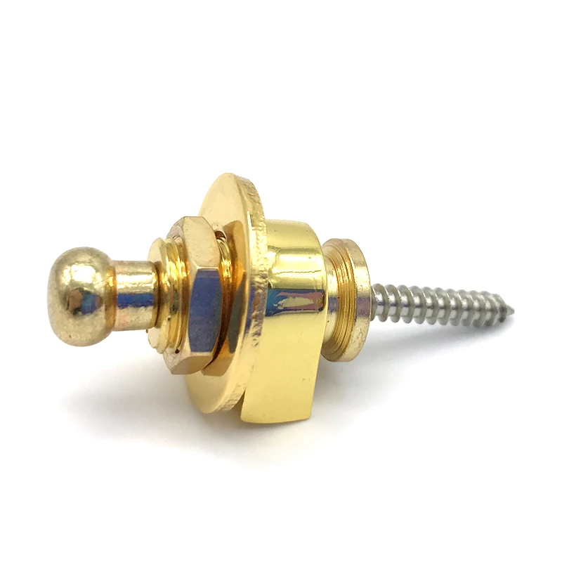 1080 stücke metall schaller stil gitarre strap lock botton straplocks für elektrische akustische gitarre bass strap lock schwarzgold silb
