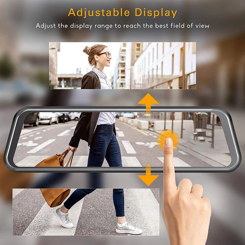 Автомобильный видеорегистратор ADDKEY 10 дюймов 1080P с сенсорным экраном