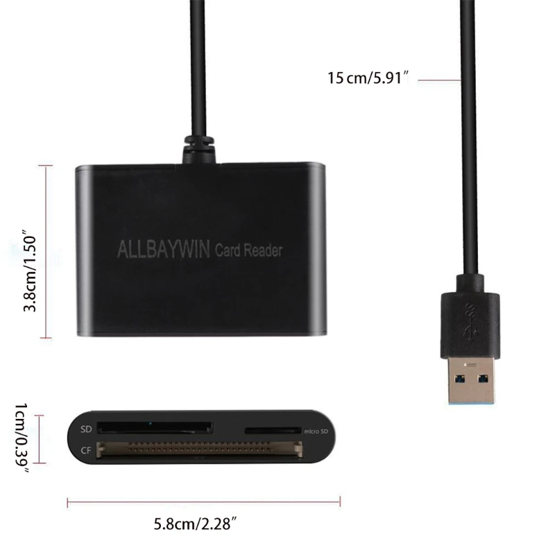 Многофункциональный кардридер USB 3 0 в 1 SD / Micro- SD/CF адаптер аксессуары для