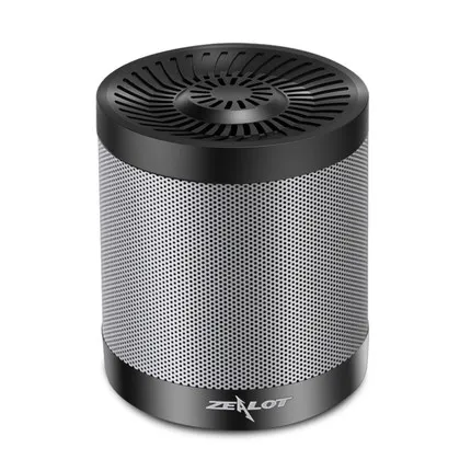 Zealot S5 мини беспроводной Bluetooth динамик Портативный Hi-Fi объемный стерео сабвуфер громкий динамик s поддержка AUX TF FM радио - Цвет: Grayand black
