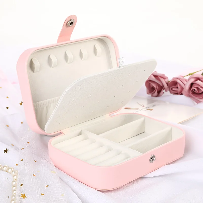 

Fashion Portable Jewelry Storage Necklace Ring Jewelry Box Earrings Earrings Storage Box Jewelry Casket Organizer