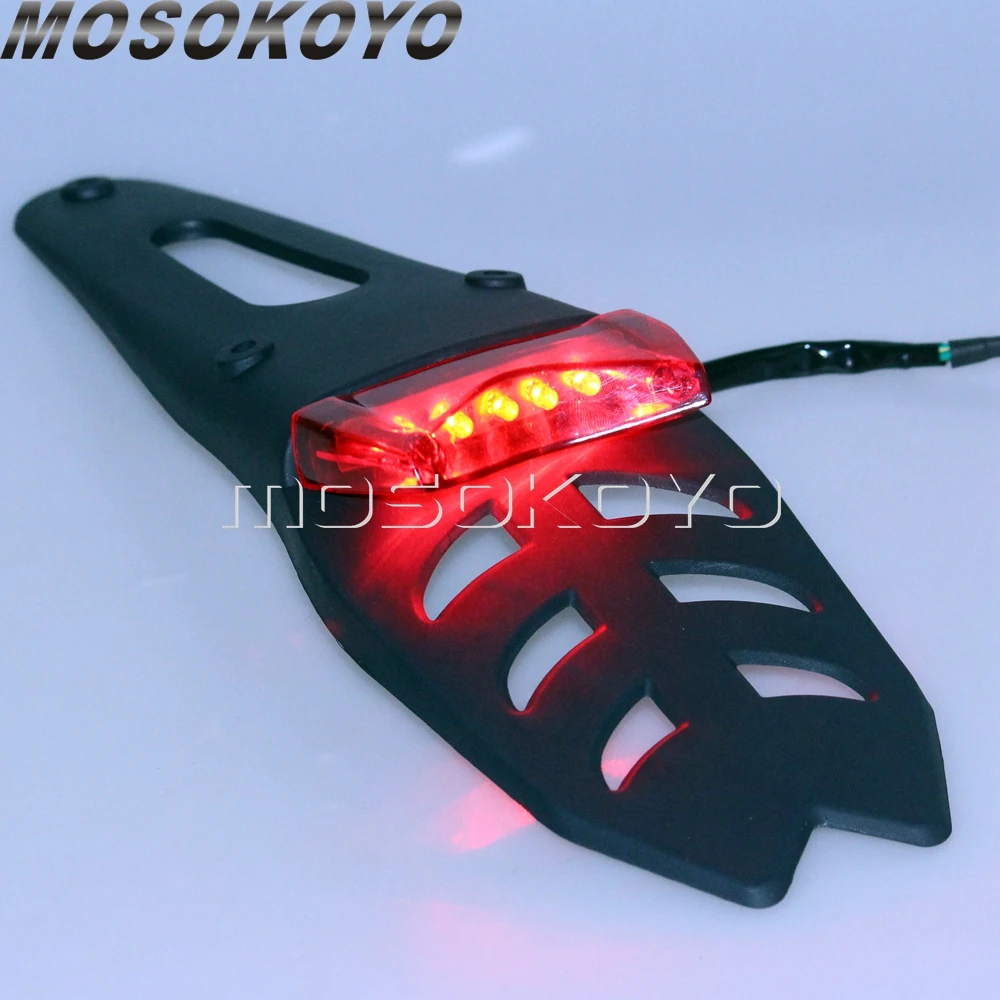 

Supermoto светодиодный заднее крыло стоп фонарь Мотокросс тормозной крылья огни для SXF SMR CRF DRZ KLX WRF 125 250 450