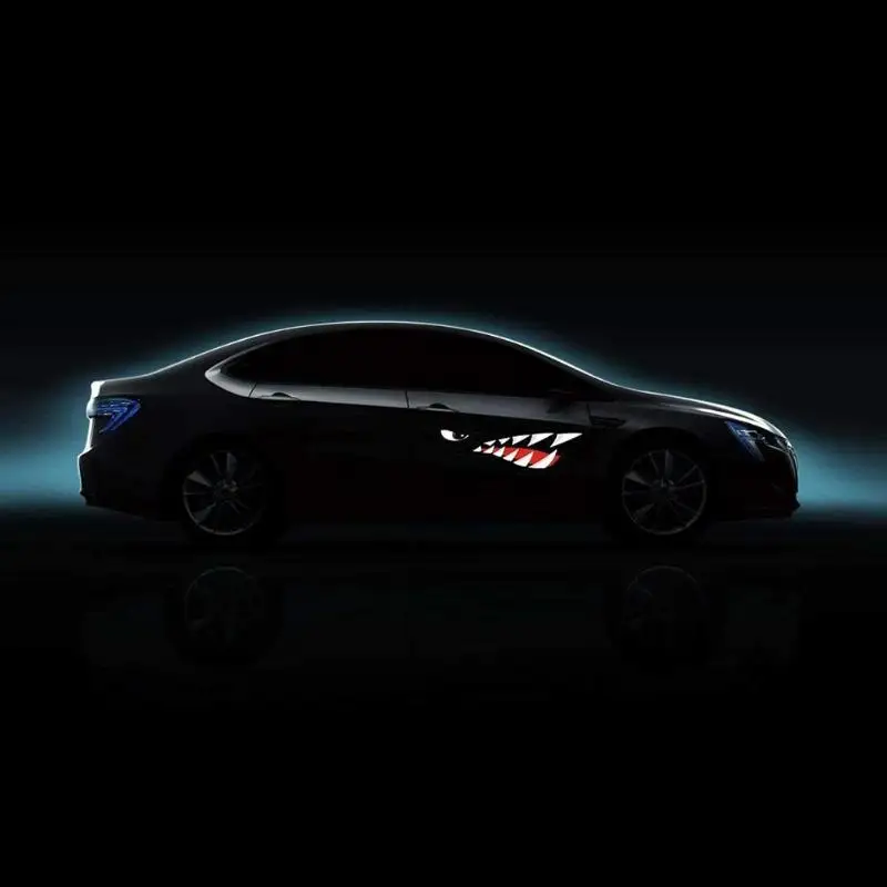 Светоотражающая наклейка Three Ratels FC117 с зубцами акулы графическая Аксессуары для