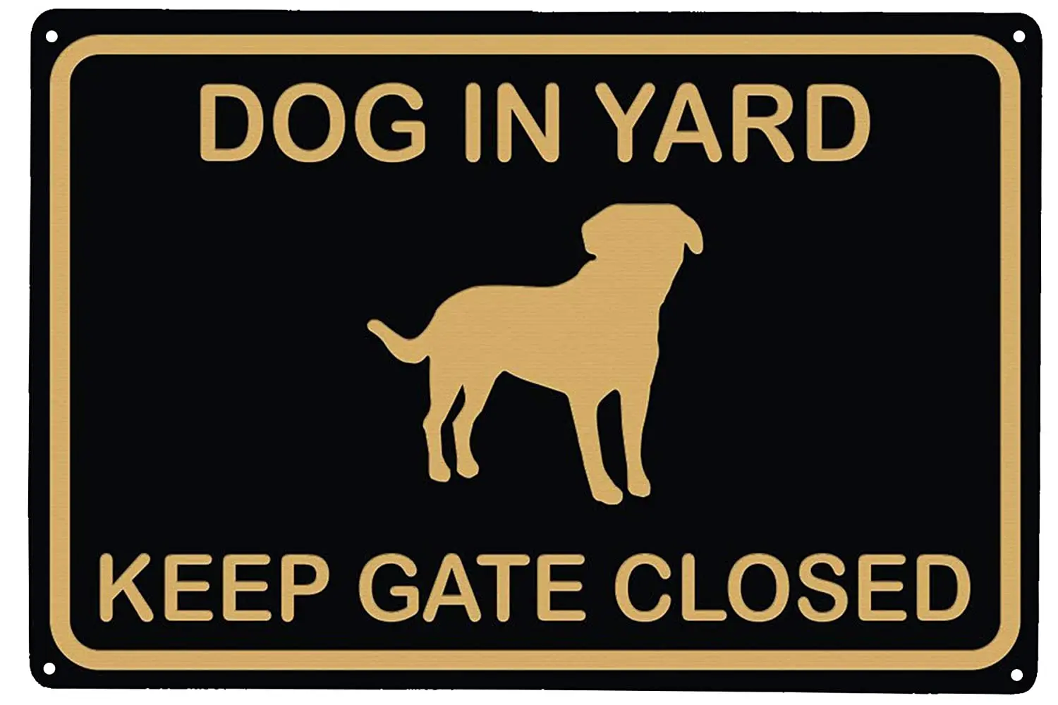 

LASMINE Dog in Yard Keep Gate Closed Wall Door Sign Please Keep Gate Closed Vintage Retro Metal Indoor Outdoor Road Firm Water